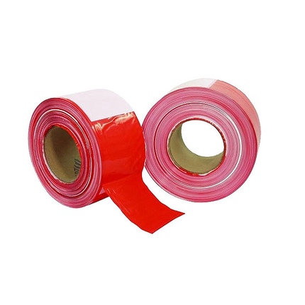 Markierungsband rot / weiss 66m x 80mm